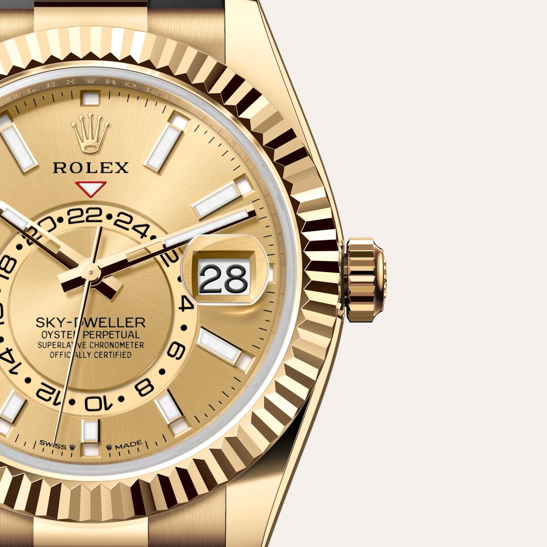 Rolex Sky-Dweller in 18 kt yellow gold, M336238-0001 - Schiffman's Jewelers