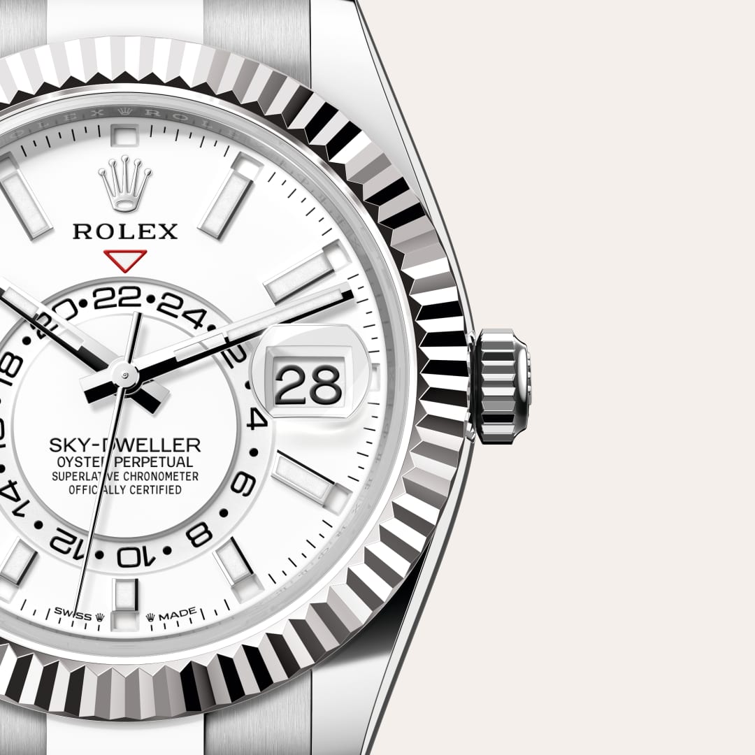 Rolex Sky-Dweller in White Rolesor - combination of Oystersteel and white gold, M336934-0003 - Walters & Hogsett