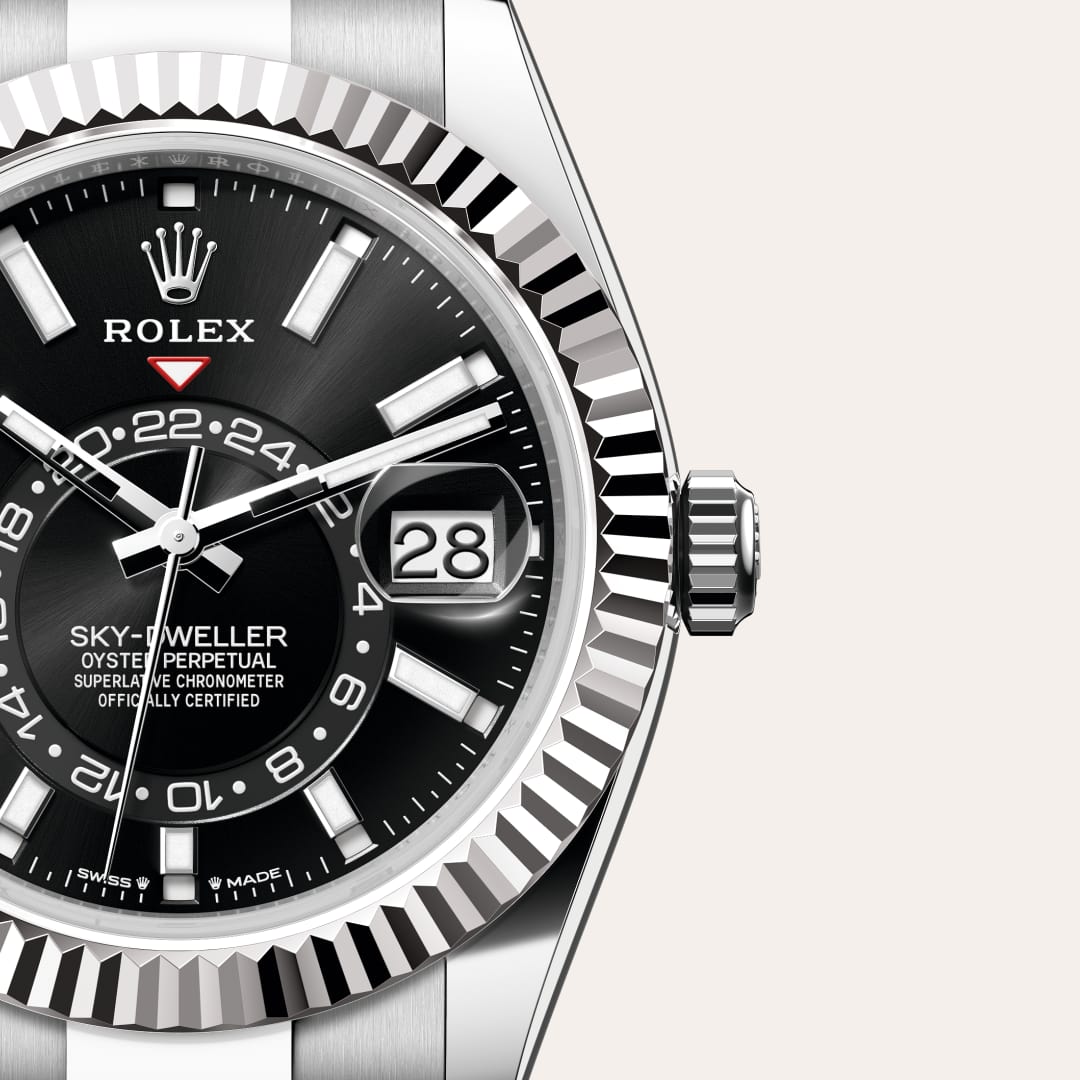 Rolex Sky-Dweller in White Rolesor - combination of Oystersteel and white gold, M336934-0007 - Walters & Hogsett