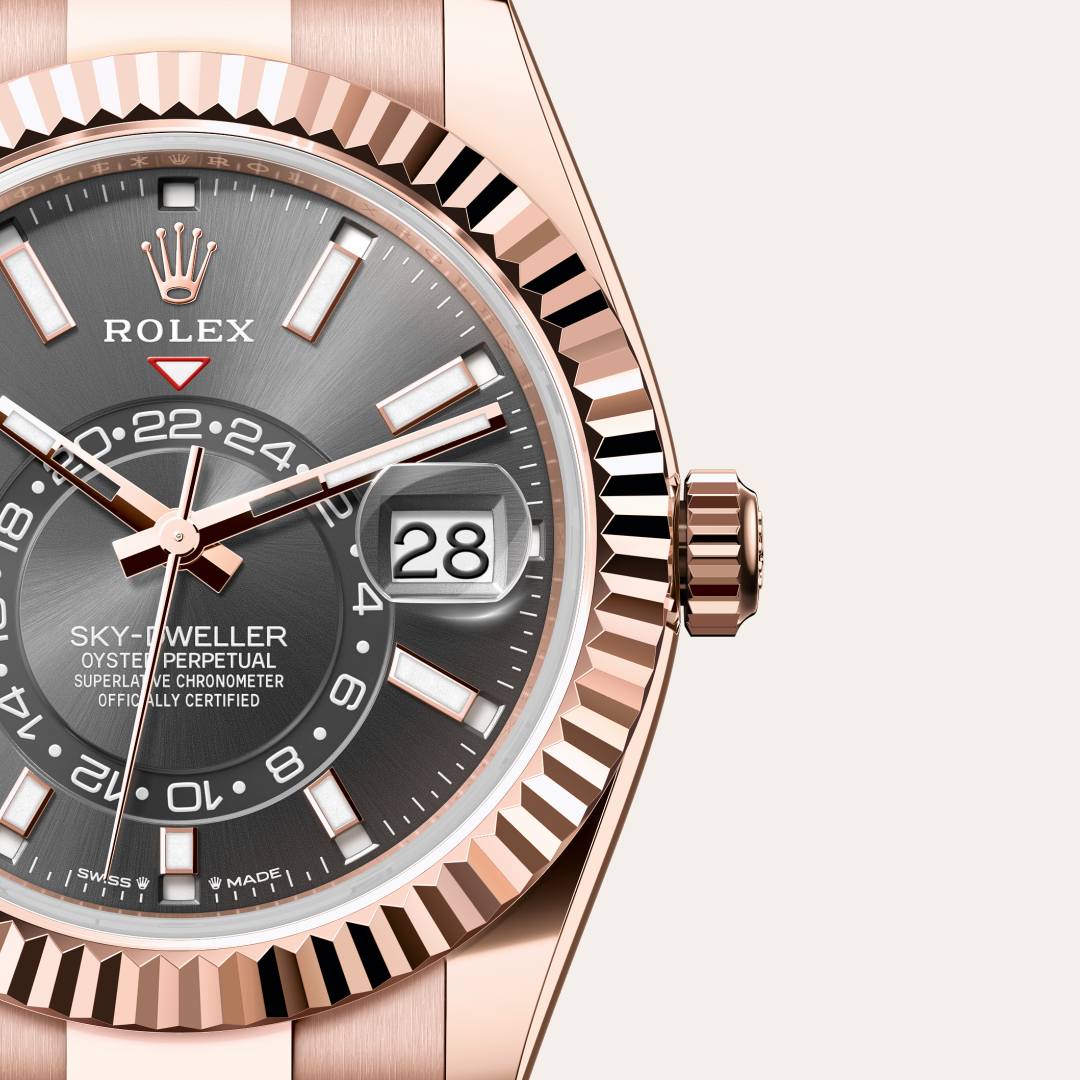 Rolex Sky-Dweller in 18 kt Everose gold, M336935-0004 - Orrs Jewelers