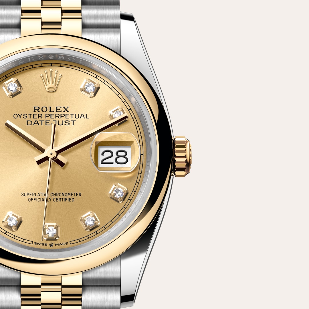 Rolex Datejust in Yellow Rolesor - combination of Oystersteel and yellow gold, M126203-0017 - Little Switzerland