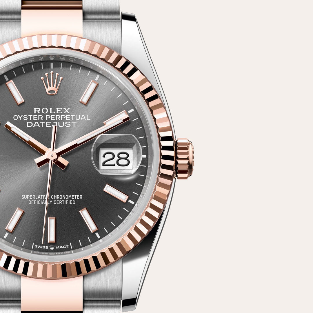 Rolex Datejust in Everose Rolesor - combination of Oystersteel and Everose gold, M126231-0014 - Clarkson Jewelers