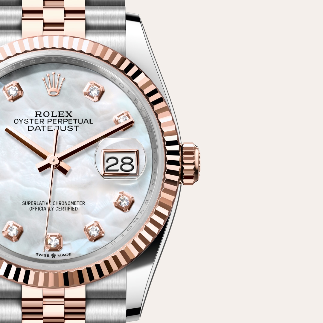 Rolex Datejust in Everose Rolesor - combination of Oystersteel and Everose gold, M126231-0021 - Meierotto Jewelers