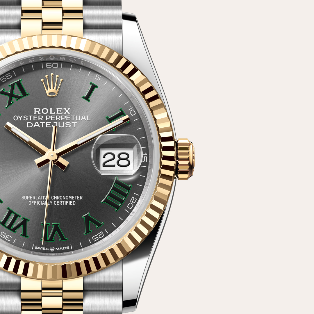 Rolex Datejust in Yellow Rolesor - combination of Oystersteel and yellow gold, M126233-0035 - Schiffman's Jewelers
