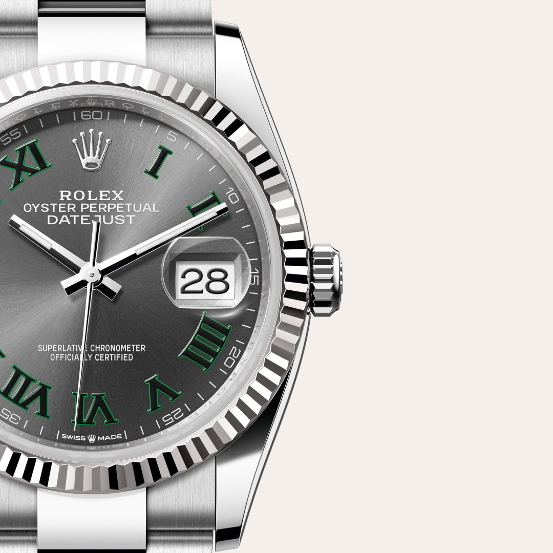 Rolex Datejust in White Rolesor - combination of Oystersteel and white gold, M126234-0046 - Richter & Phillips
