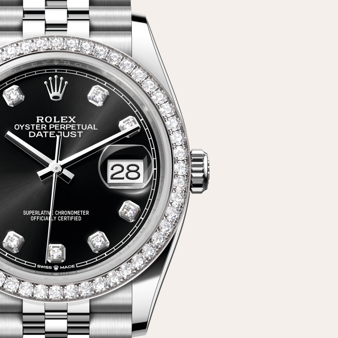 Rolex Datejust in White Rolesor - combination of Oystersteel and white gold, M126284RBR-0019 - Meierotto Jewelers