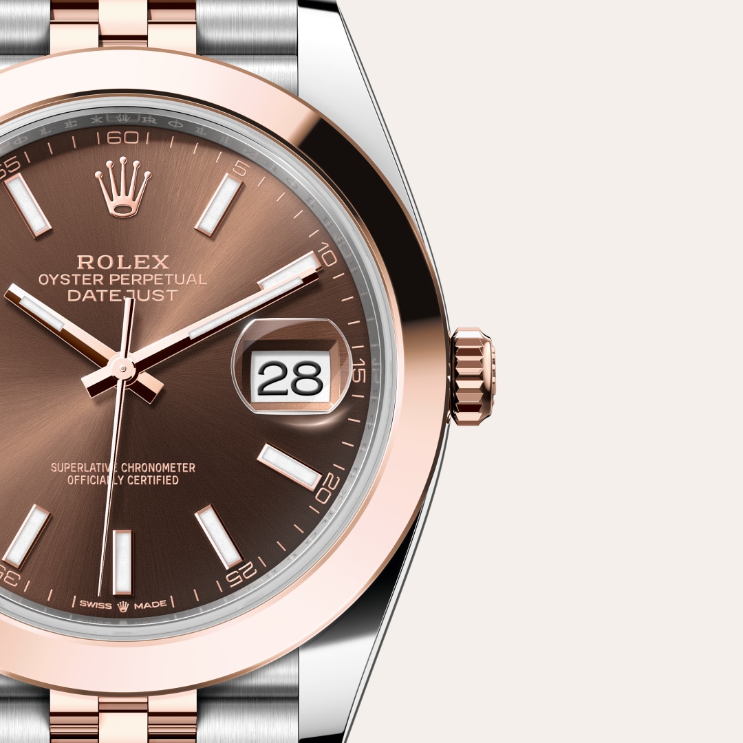 Rolex Datejust in Everose Rolesor - combination of Oystersteel and Everose gold, M126301-0002 - Little Switzerland