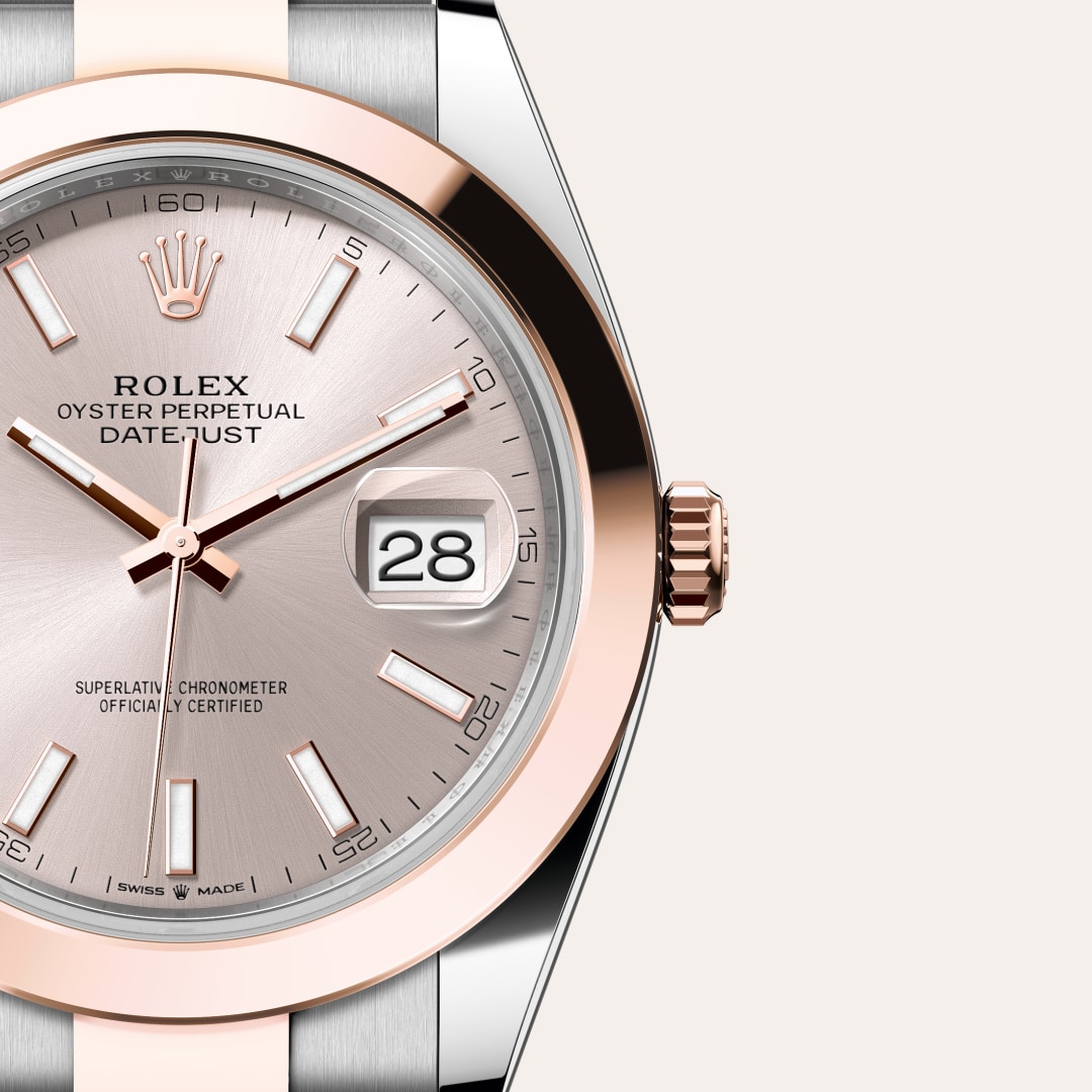 Rolex Datejust in Everose Rolesor - combination of Oystersteel and Everose gold, M126301-0009 - Little Switzerland