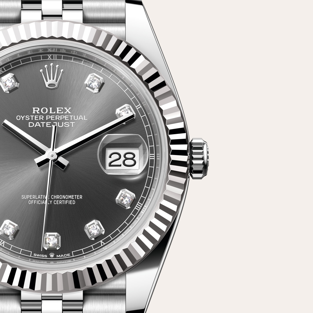 Rolex Datejust in White Rolesor - combination of Oystersteel and white gold, M126334-0006 - Richter & Phillips