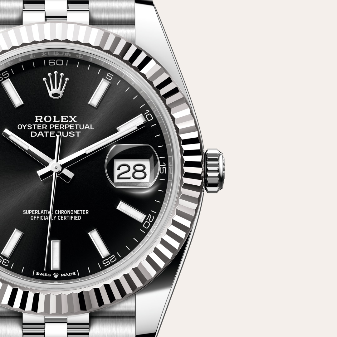 Rolex Datejust in White Rolesor - combination of Oystersteel and white gold, M126334-0018 - Walters & Hogsett
