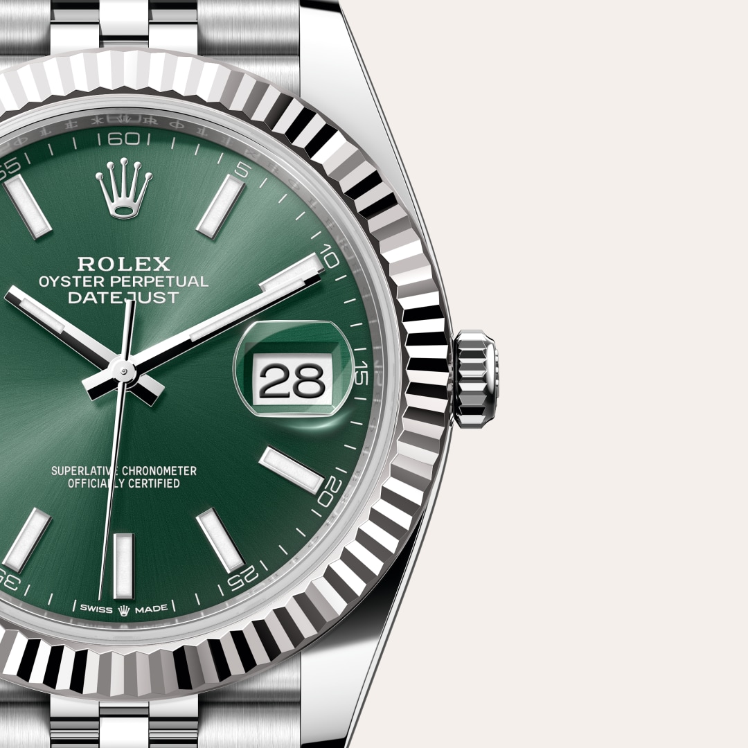 Rolex Datejust in White Rolesor - combination of Oystersteel and white gold, M126334-0028 - Walters & Hogsett