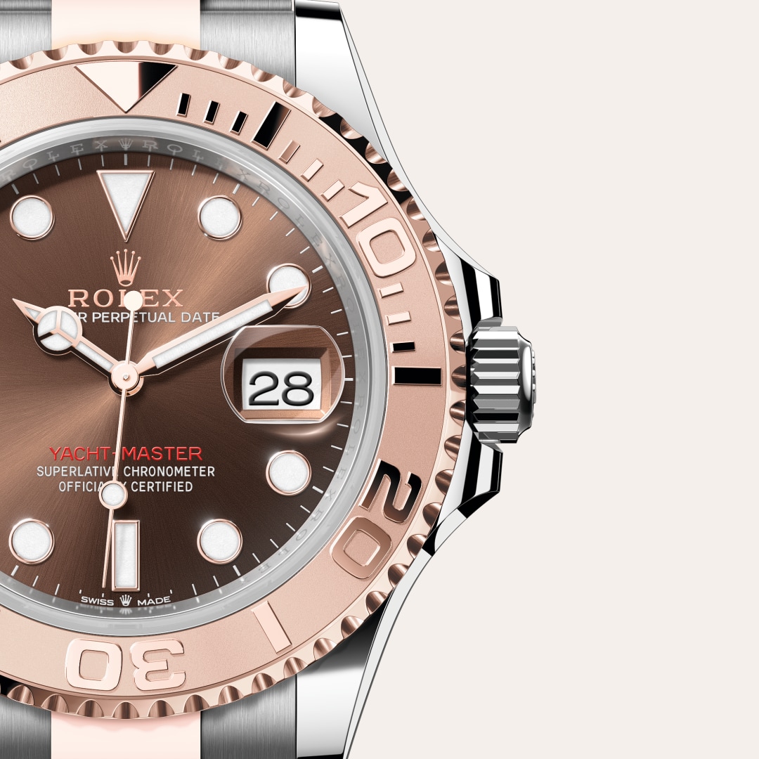 Rolex Yacht-Master in Everose Rolesor - combination of Oystersteel and Everose gold, M126621-0001 - Schiffman's Jewelers