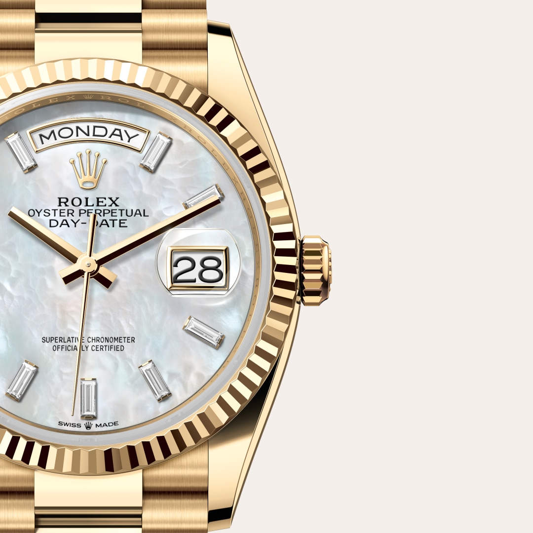 Rolex Day-Date in 18 kt yellow gold, M128238-0123 - Clarkson Jewelers