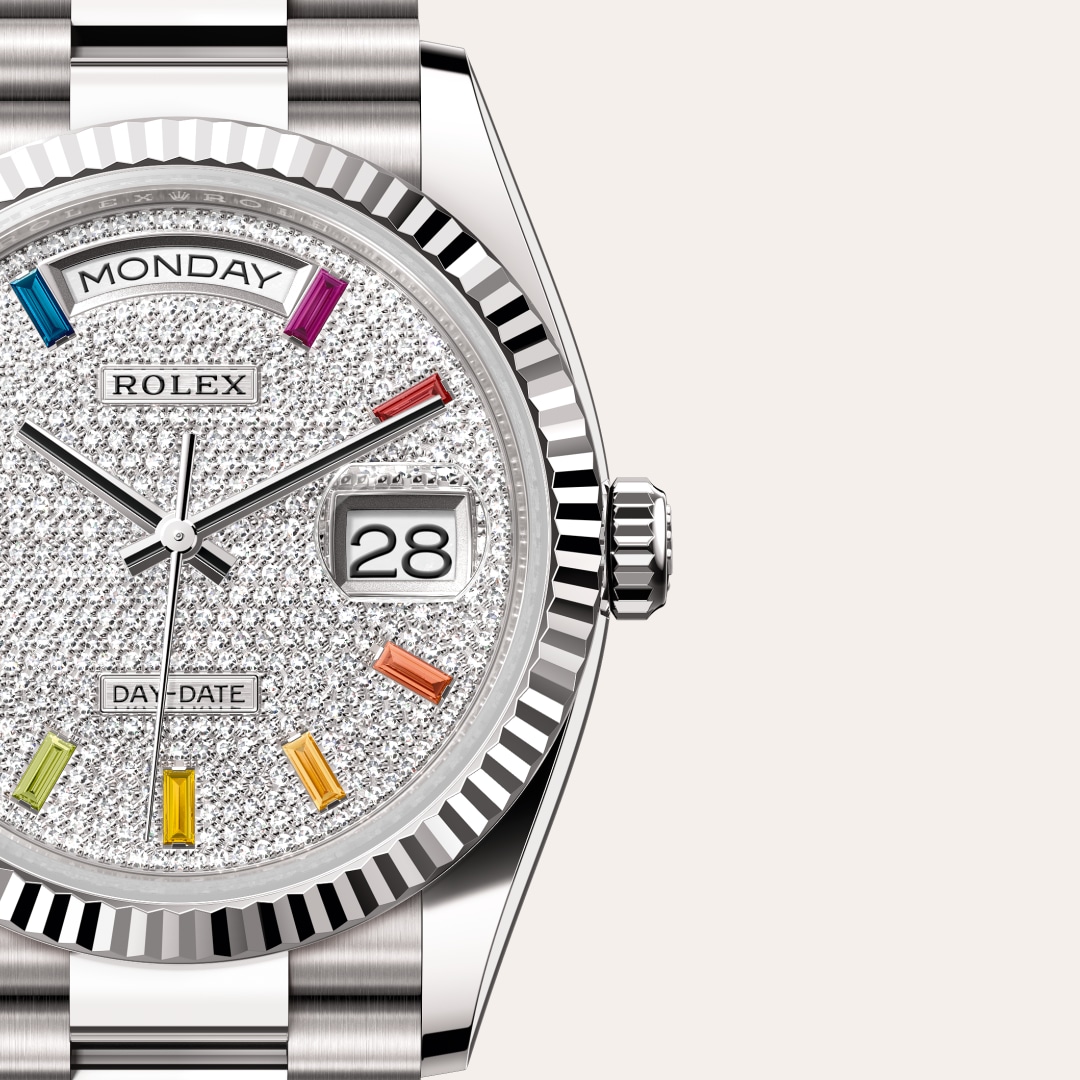 Rolex Day-Date in 18 kt white gold, M128239-0019 - Orrs Jewelers