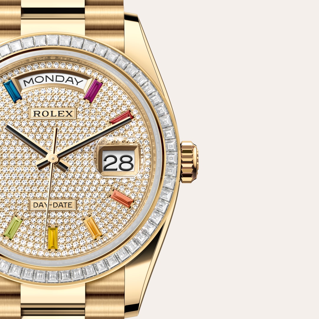 Rolex Day-Date in 18 kt yellow gold, M128398TBR-0012 - Lenox Jewelers