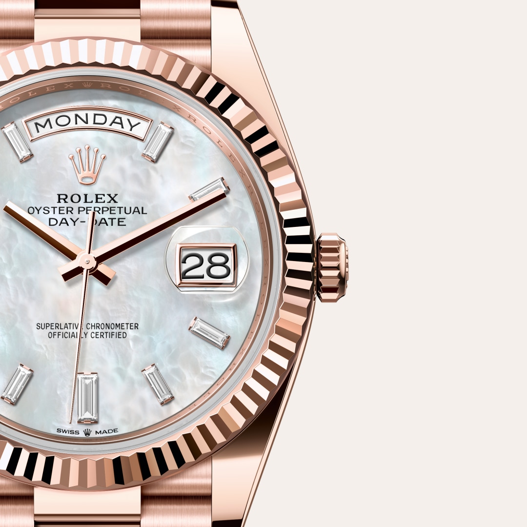 Rolex Day-Date in 18 kt Everose gold, M228235-0056 - Little Switzerland