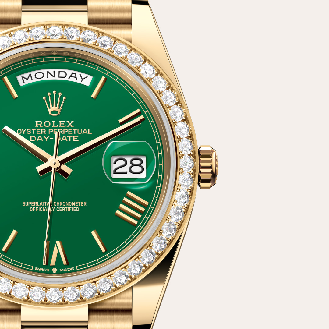 Rolex Day-Date in 18 kt yellow gold, M228348RBR-0040 - Meierotto Jewelers