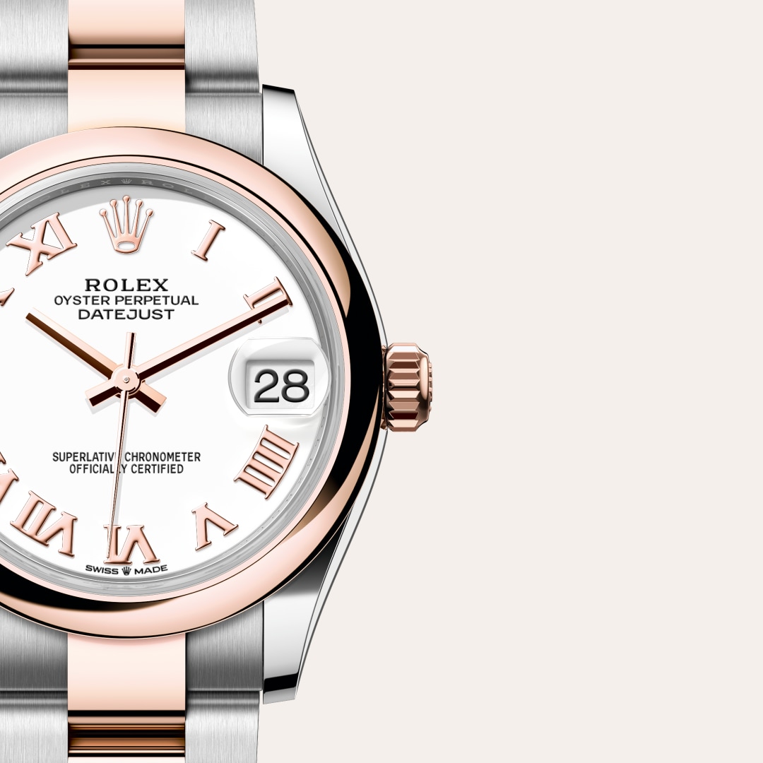 Rolex Datejust in Everose Rolesor - combination of Oystersteel and Everose gold, M278241-0001 - Clarkson Jewelers
