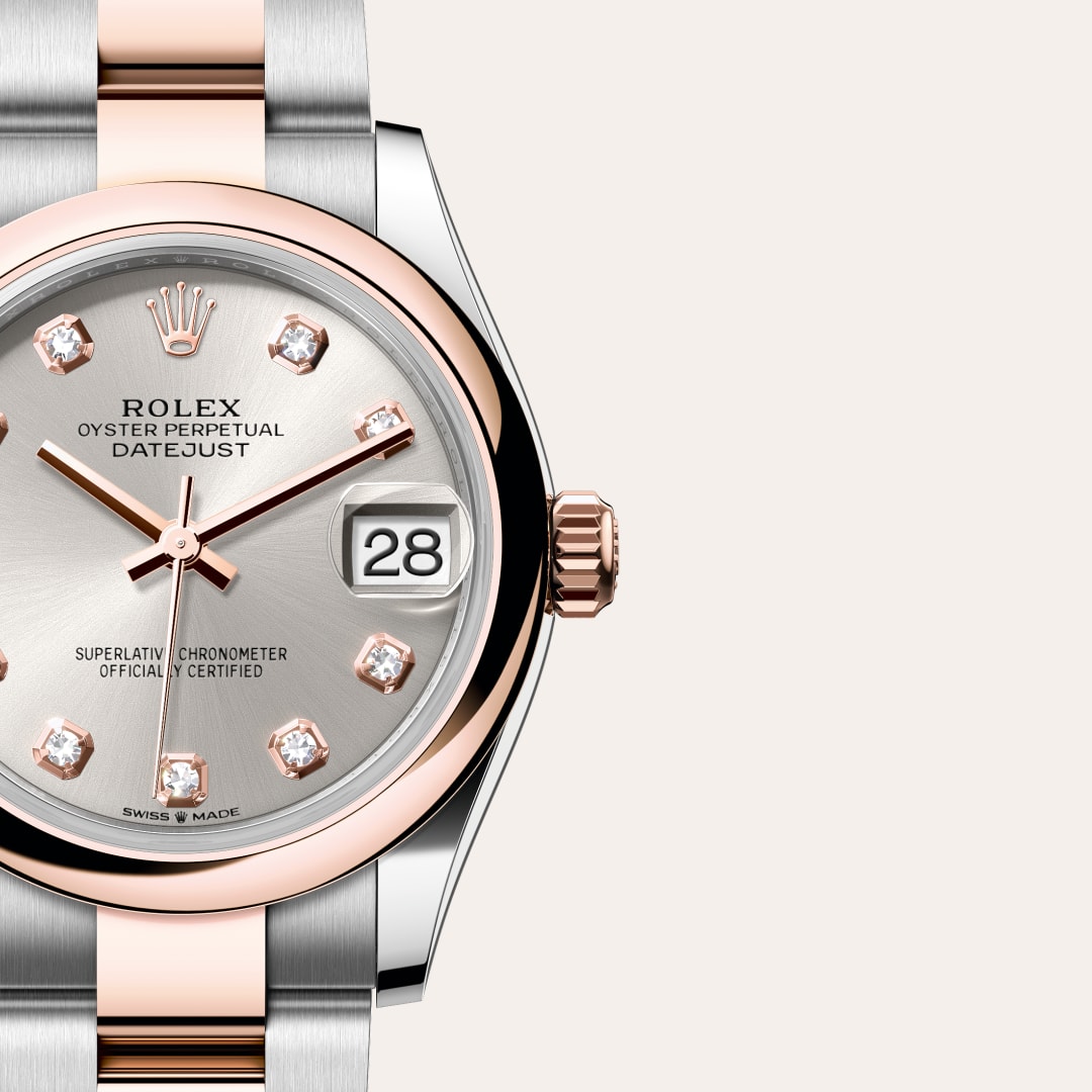 Rolex Datejust in Everose Rolesor - combination of Oystersteel and Everose gold, M278241-0015 - Meierotto Jewelers