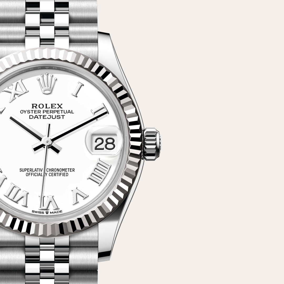 Rolex Datejust in White Rolesor - combination of Oystersteel and white gold, M278274-0010 - Walters & Hogsett
