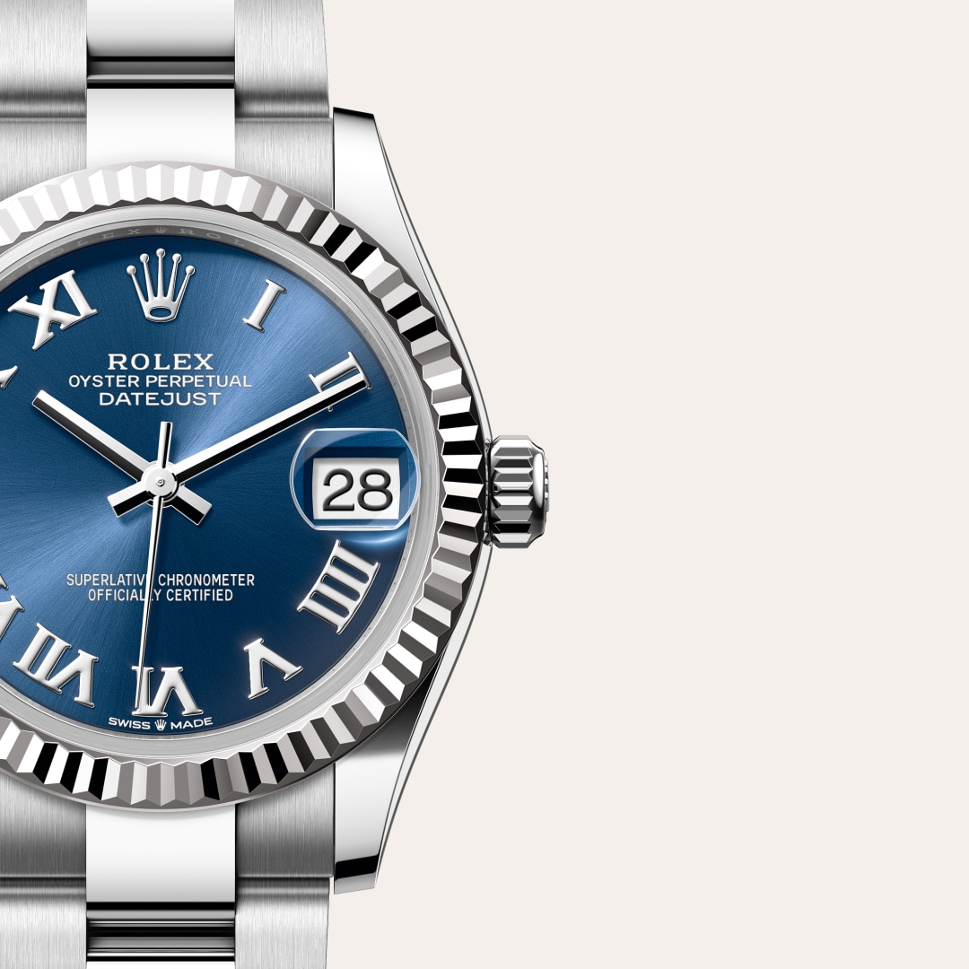 Rolex Datejust in White Rolesor - combination of Oystersteel and white gold, M278274-0033 - Little Switzerland