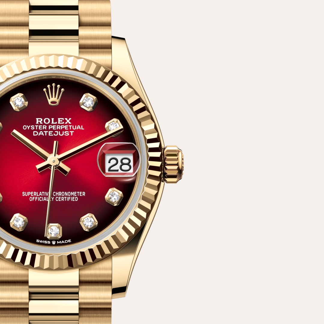 Rolex Datejust in 18 kt yellow gold, M278278-0049 - Schiffman's Jewelers