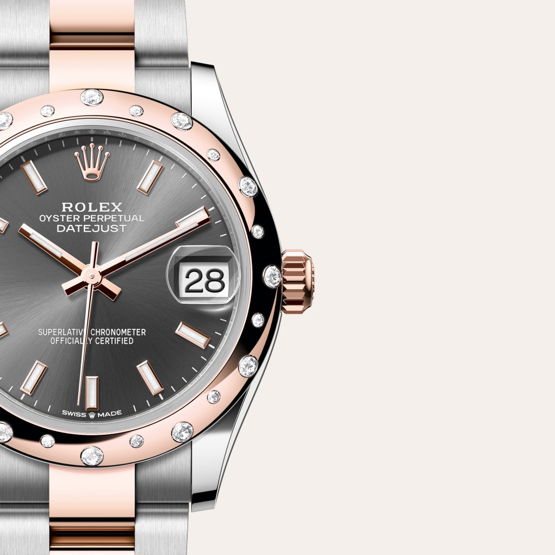 Rolex Datejust in Everose Rolesor - combination of Oystersteel and Everose gold, M278341RBR-0017 - Clarkson Jewelers