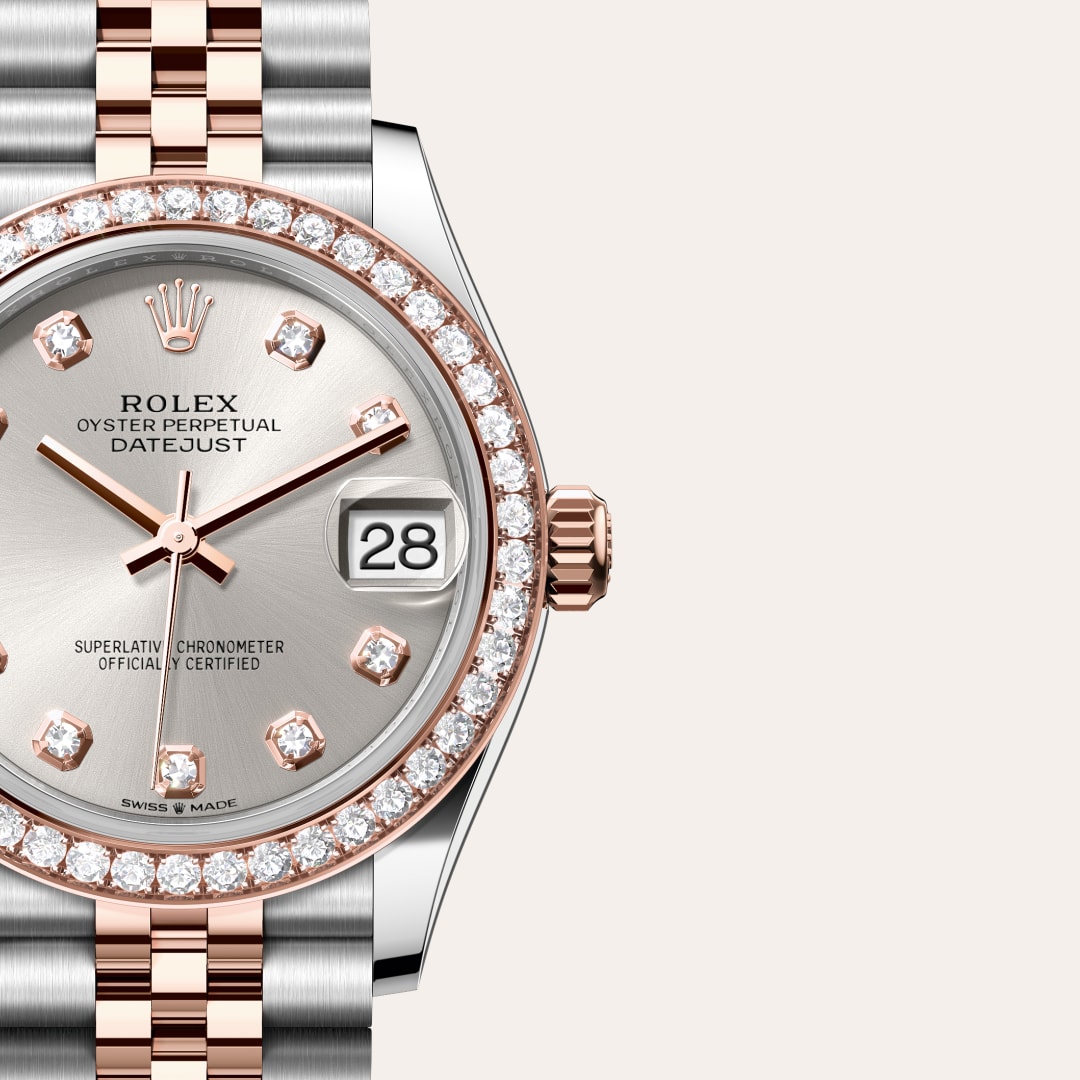 Rolex Datejust in Everose Rolesor - combination of Oystersteel and Everose gold, M278381RBR-0016 - Little Switzerland
