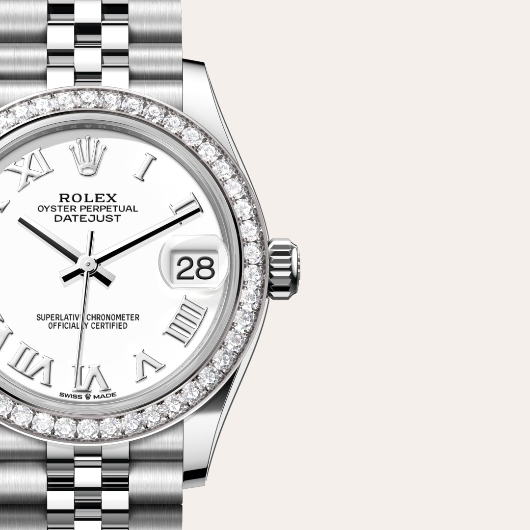 Rolex Datejust in White Rolesor - combination of Oystersteel and white gold, M278384RBR-0014 - Richter & Phillips