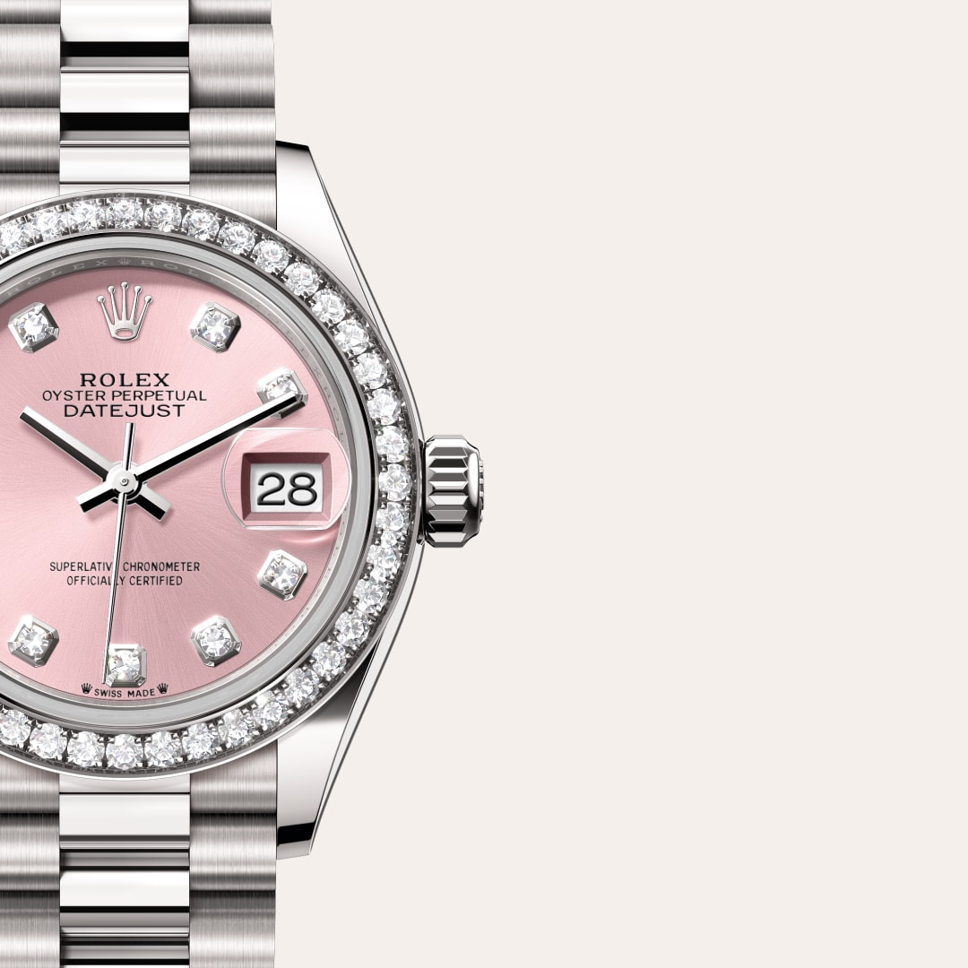 Rolex Lady-Datejust in 18 kt white gold, M279139RBR-0005 - Clarkson Jewelers
