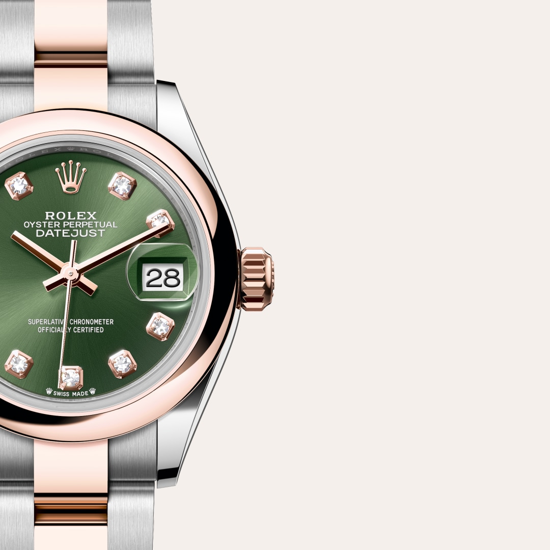 Rolex Lady-Datejust in Everose Rolesor - combination of Oystersteel and Everose gold, M279161-0008 - Clarkson Jewelers