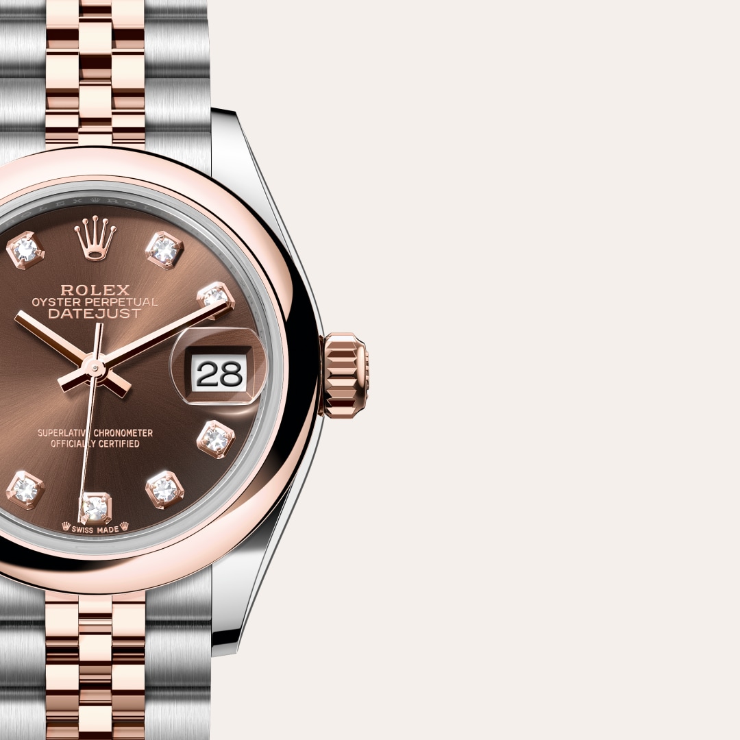 Rolex Lady-Datejust in Everose Rolesor - combination of Oystersteel and Everose gold, M279161-0011 - Meierotto Jewelers