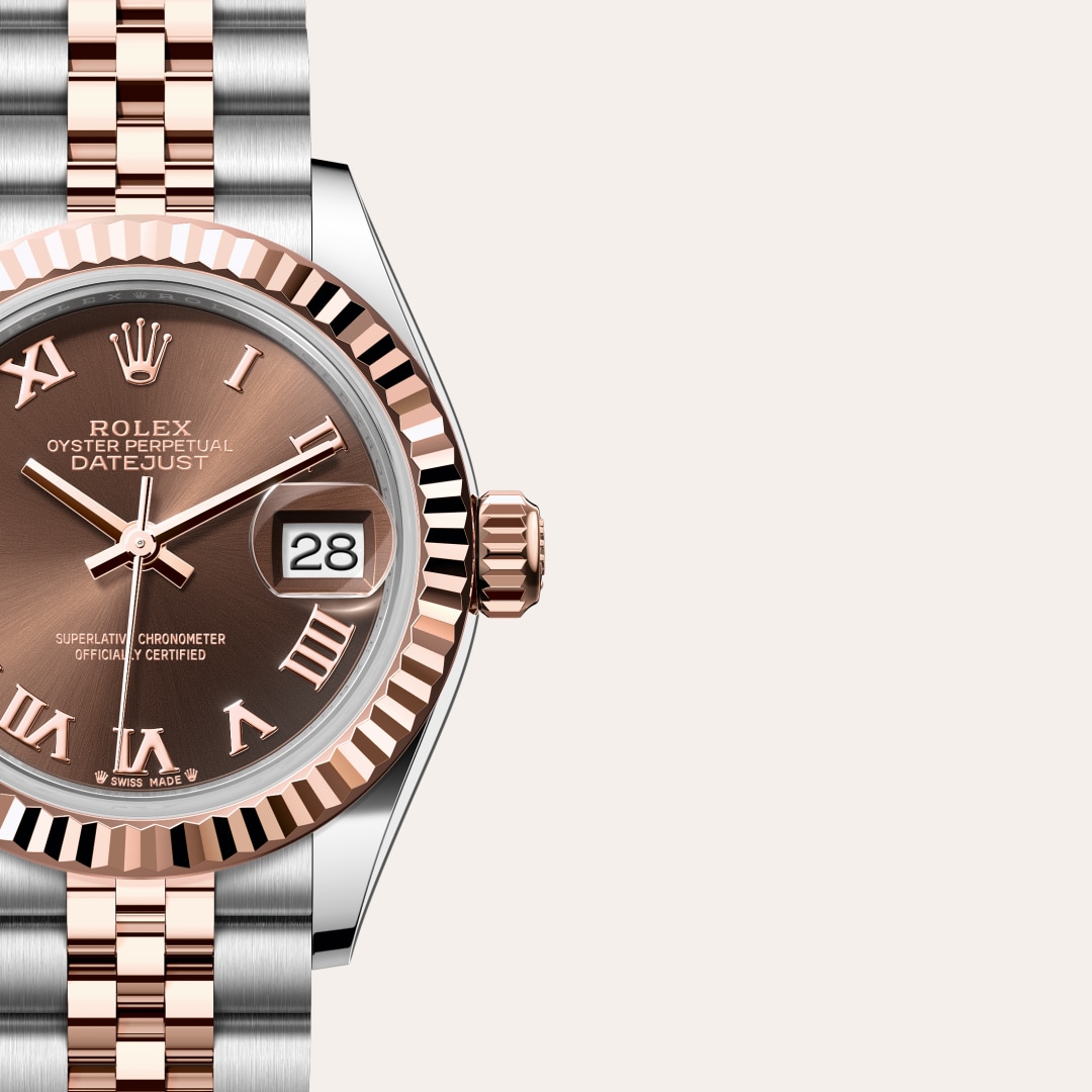 Rolex Lady-Datejust in Everose Rolesor - combination of Oystersteel and Everose gold, M279171-0009 - Schiffman's Jewelers