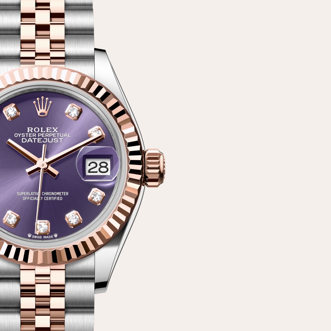 Rolex Lady-Datejust in Everose Rolesor - combination of Oystersteel and Everose gold, M279171-0015 - Schiffman's Jewelers