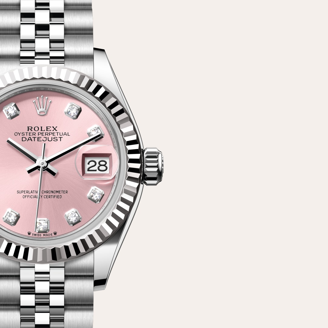 Rolex Lady-Datejust in White Rolesor - combination of Oystersteel and white gold, M279174-0003 - Orrs Jewelers