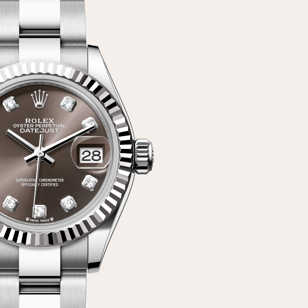 Rolex Lady-Datejust in White Rolesor - combination of Oystersteel and white gold, M279174-0016 - Walters & Hogsett
