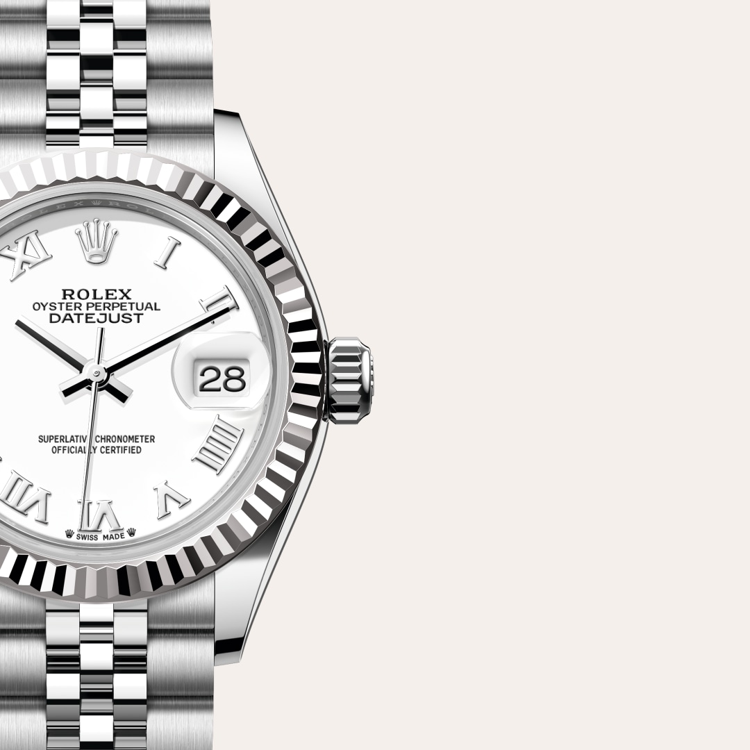 Rolex Lady-Datejust in White Rolesor - combination of Oystersteel and white gold, M279174-0019 - Walters & Hogsett