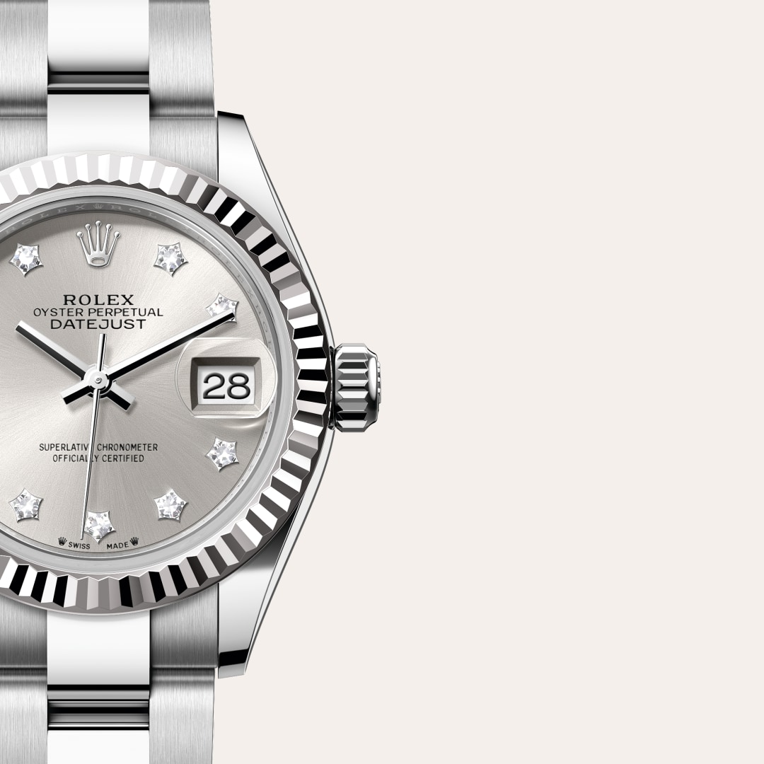 Rolex Lady-Datejust in White Rolesor - combination of Oystersteel and white gold, M279174-0022 - Richter & Phillips