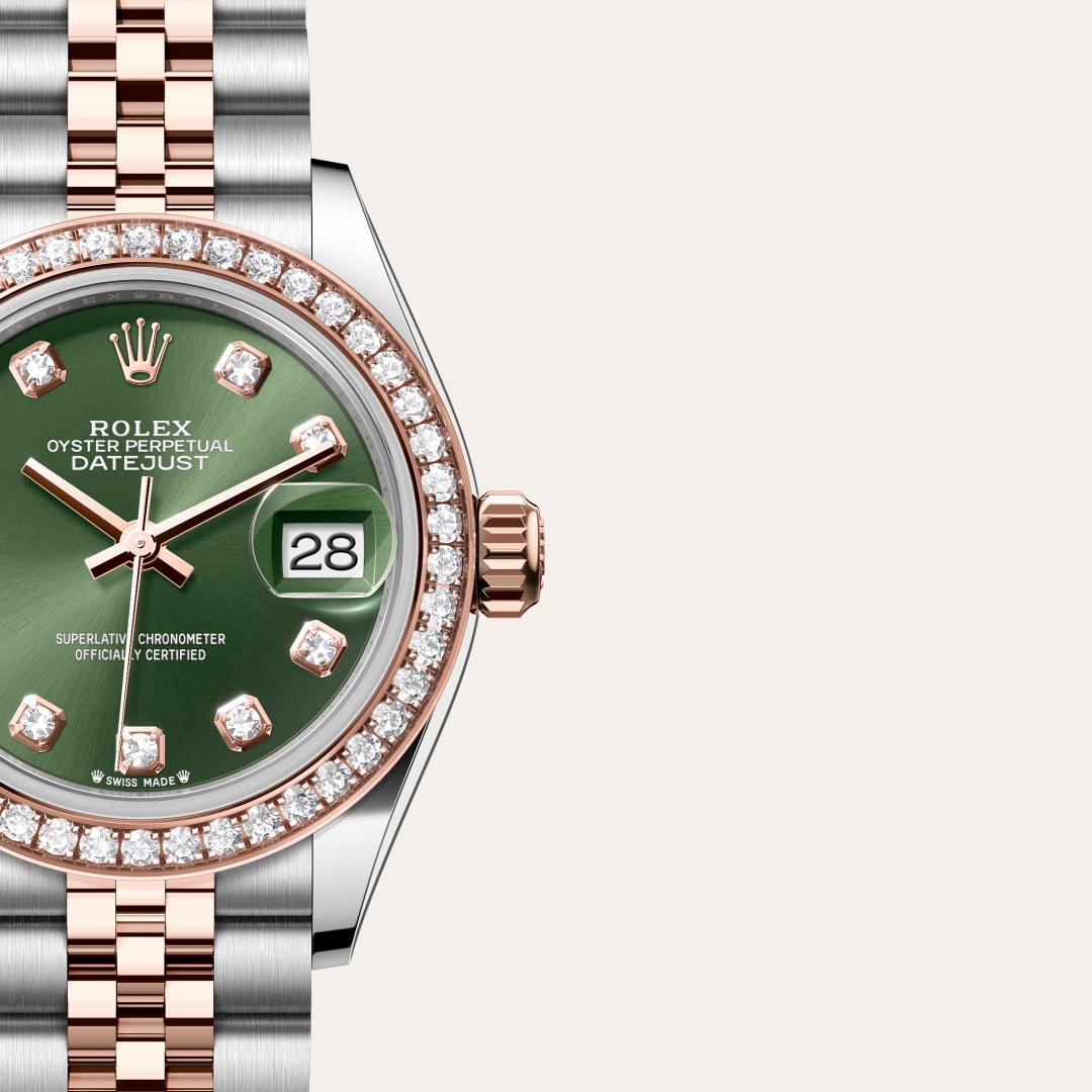 Rolex Lady-Datejust in Everose Rolesor - combination of Oystersteel and Everose gold, M279381RBR-0007 - Lenox Jewelers