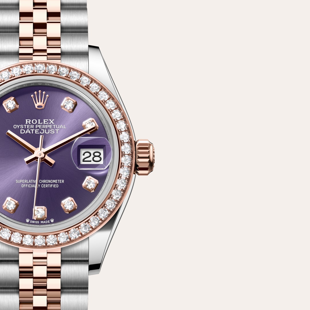 Rolex Lady-Datejust in Everose Rolesor - combination of Oystersteel and Everose gold, M279381RBR-0015 - Schiffman's Jewelers