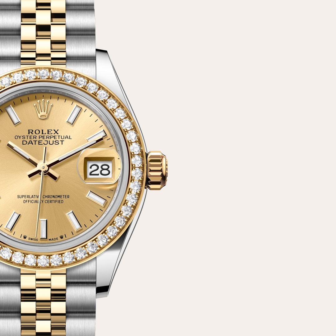 Rolex Lady-Datejust in Yellow Rolesor - combination of Oystersteel and yellow gold, M279383RBR-0001 - Blakemans Jewelry