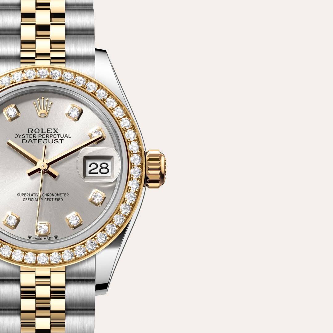 Rolex Lady-Datejust in Yellow Rolesor - combination of Oystersteel and yellow gold, M279383RBR-0007 - Clarkson Jewelers