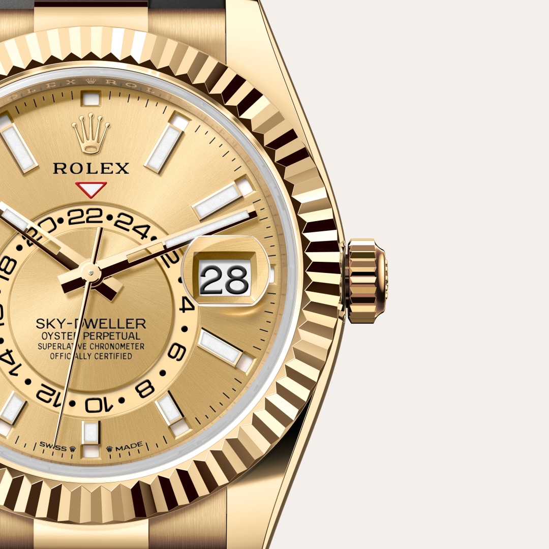 Rolex Sky-Dweller in 18 kt yellow gold, M336238-0001 - Schiffman's Jewelers