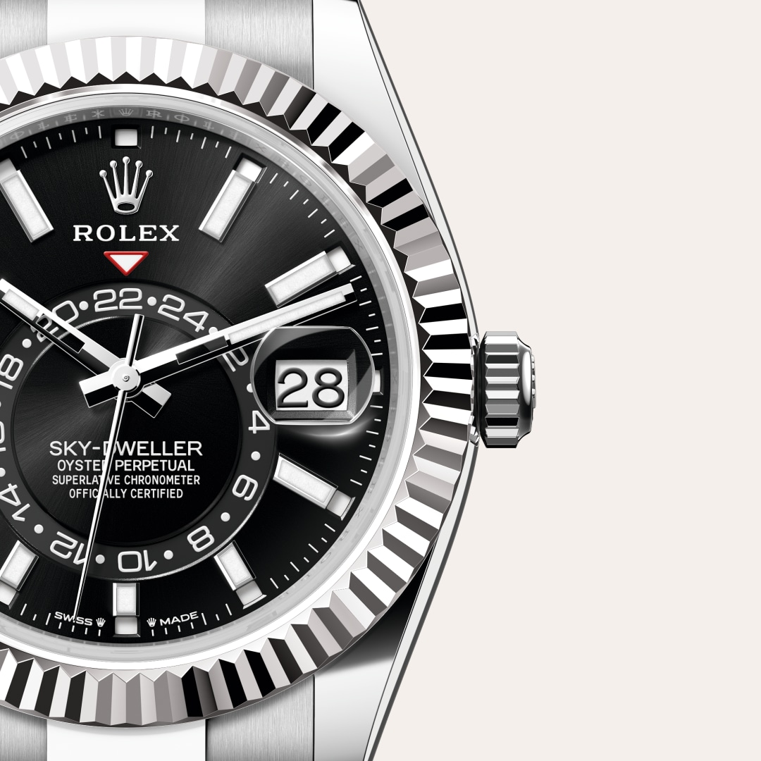 Rolex Sky-Dweller in White Rolesor - combination of Oystersteel and white gold, M336934-0007 - Walters & Hogsett