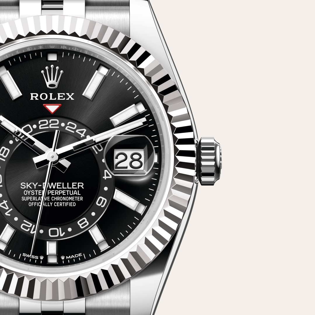 Rolex Sky-Dweller in White Rolesor - combination of Oystersteel and white gold, M336934-0008 - Little Switzerland