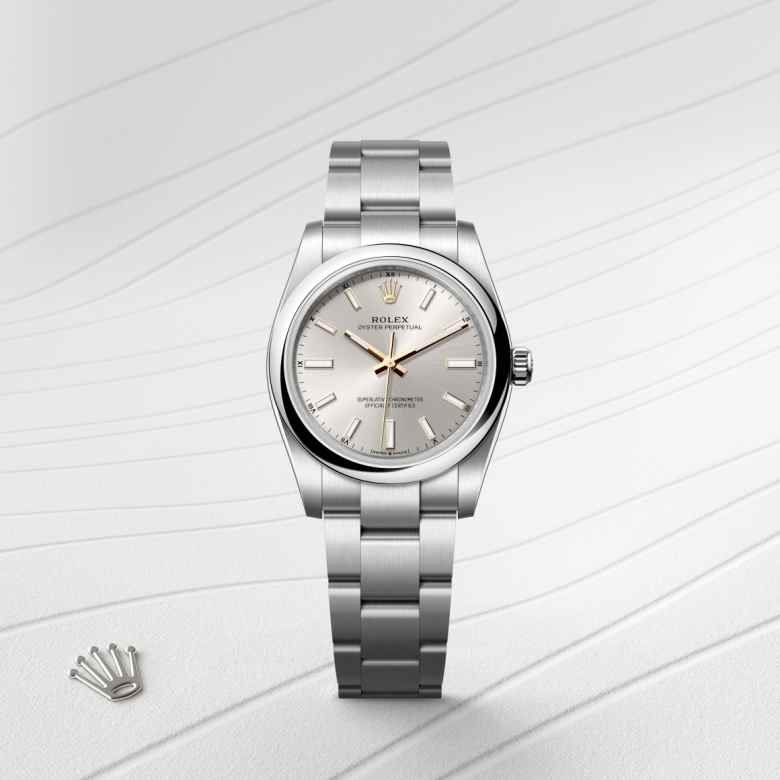 Rolex Oyster Perpetual in Oystersteel, M124200-0001 - Schiffman's Jewelers
