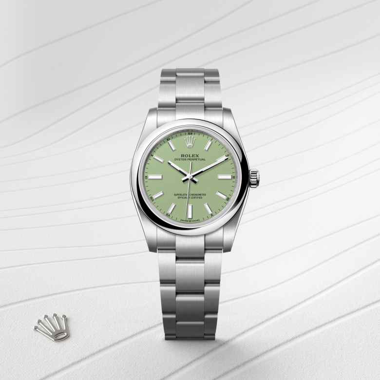 Rolex Oyster Perpetual in Oystersteel, M124200-0006 - Little Switzerland
