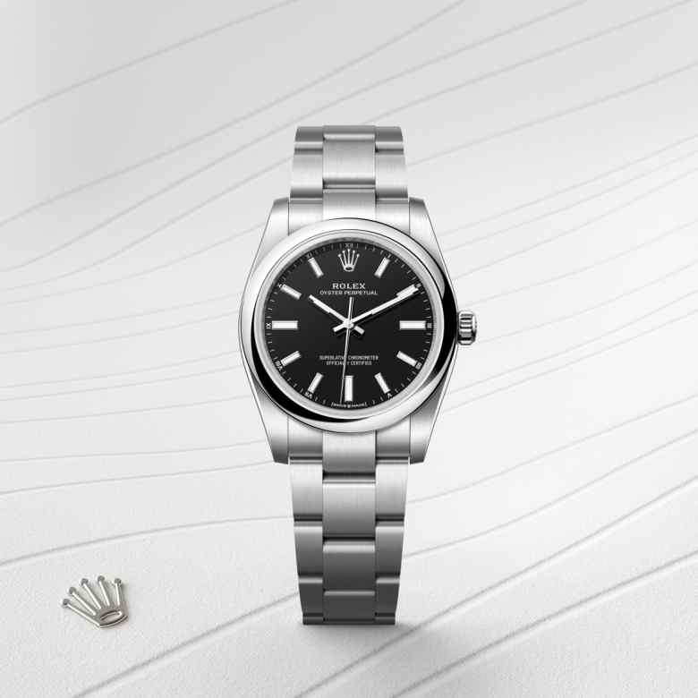 Rolex Oyster Perpetual in Oystersteel, M124200-0010 - Little Switzerland