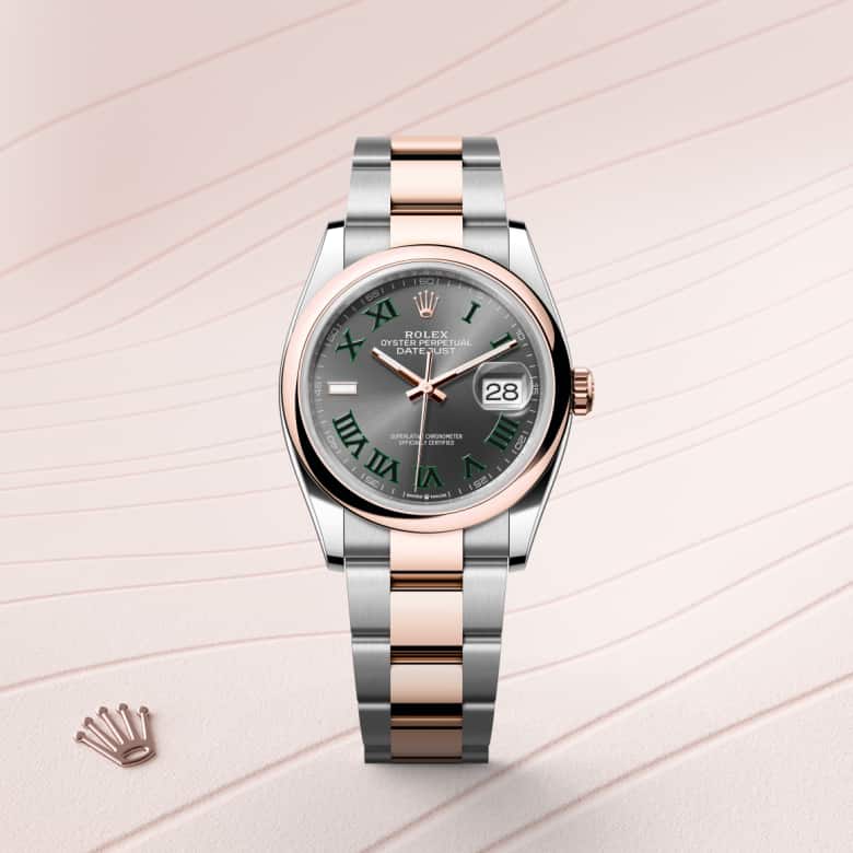 Rolex Datejust in Everose Rolesor - combination of Oystersteel and Everose gold, M126201-0030 - Walters & Hogsett