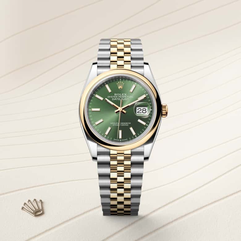 Rolex Datejust in Yellow Rolesor - combination of Oystersteel and yellow gold, M126203-0057 - Clarkson Jewelers